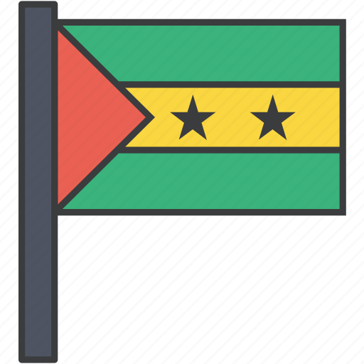 Country, flag, sao, tome, national icon - Download on Iconfinder