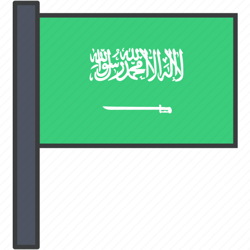 Arabia, arabian, asian, country, flag, saudi, national icon - Download on Iconfinder