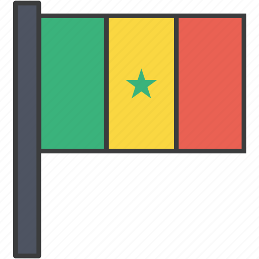 African, country, flag, senegal, national icon - Download on Iconfinder