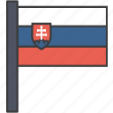 country, european, flag, slovakia, slovakian, national 