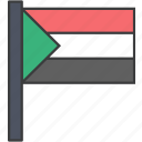 african, country, flag, sudan, national, sudanese