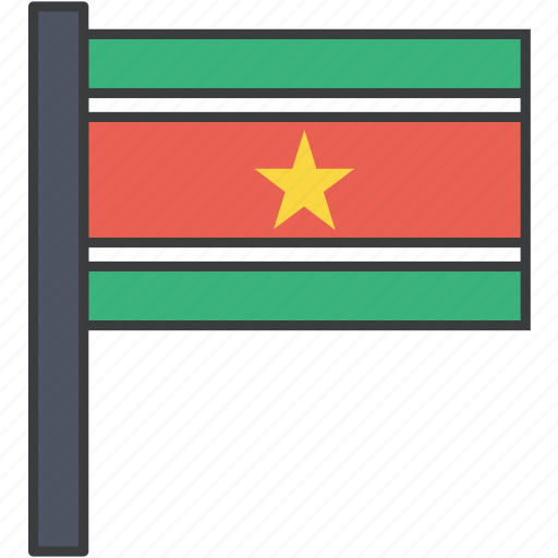 Country, flag, suriname, african, national, surinamese icon - Download on Iconfinder