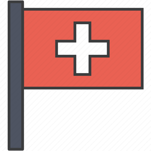 Country, european, flag, swiss, switzerland, national icon - Download on Iconfinder