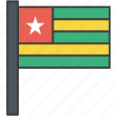 african, country, flag, togo, national