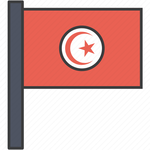 African, country, flag, tunisia, tunisian, national icon - Download on Iconfinder
