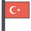 asian, country, flag, turkey, turkish, national