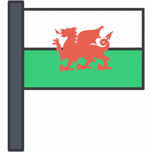 Country, european, flag, wales, welsh, national icon - Download on Iconfinder