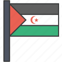 african, country, flag, sahara, western, national 