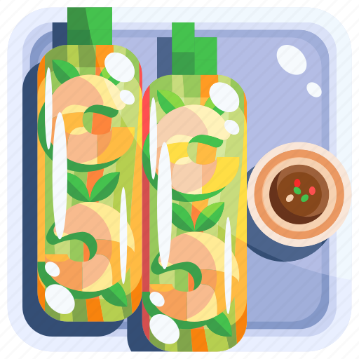 Cuon, eat, food, goi, vietnam icon - Download on Iconfinder