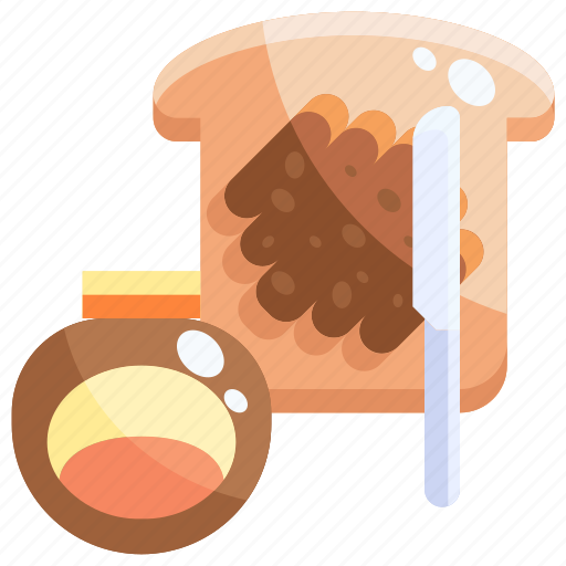 Buttered, eat, food, marmite, toast, with icon - Download on Iconfinder