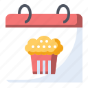 bakery, cake, calendar, food