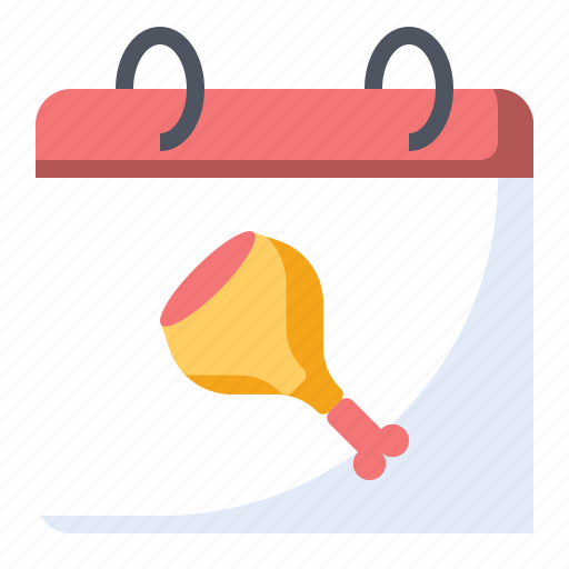 Calendar, chicken, food, meat, poultry icon - Download on Iconfinder