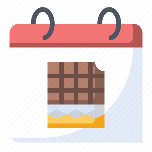 Calendar, chocolate, cocoa, food icon - Download on Iconfinder
