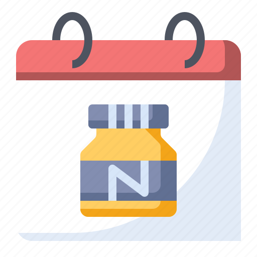Calendar, food, hazelnut, nutella icon - Download on Iconfinder