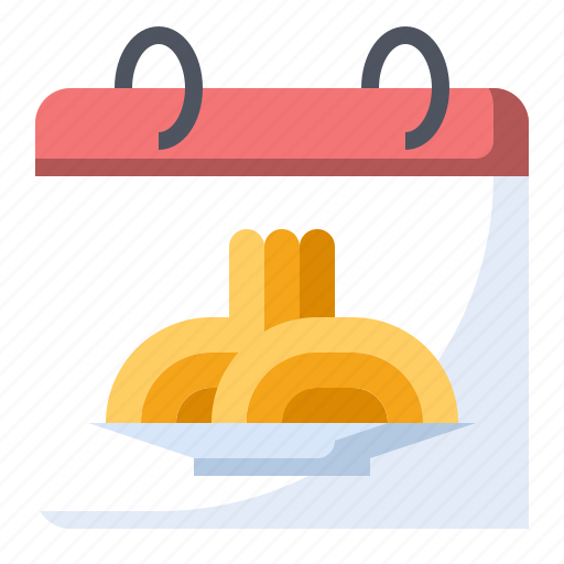 Calendar, food, noodles, pasta, spaghetti icon - Download on Iconfinder