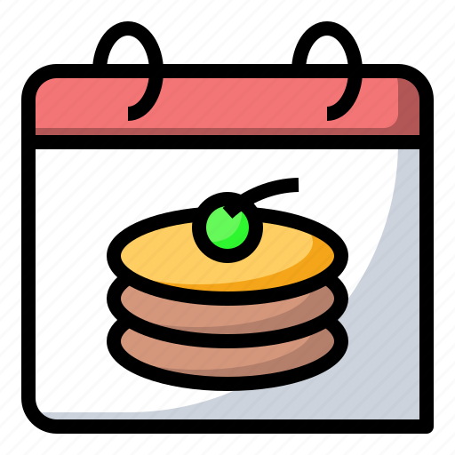 Cake, calendar, food, pancake, pastry icon - Download on Iconfinder