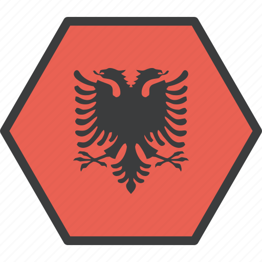 Albania, albanian, country, european, flag icon - Download on Iconfinder