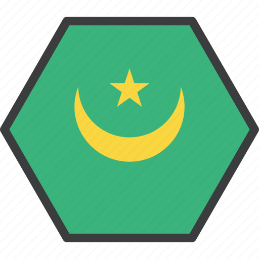 African, country, flag, mauritania icon - Download on Iconfinder