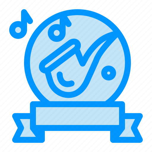 Instrument, music, play, ribbon, saxophone icon - Download on Iconfinder