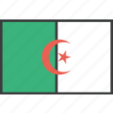 african, algeria, algerian, country, flag