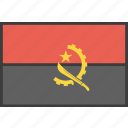 african, angola, country, flag
