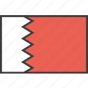 asian, bahrain, bahraini, country, flag