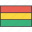 bolivia, bolivian, country, flag 