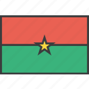 african, burkina, country, faso, flag