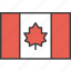 canada, canadian, country, flag 