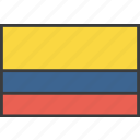 colombia, colombian, country, flag