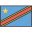 african, congo, country, democratic, flag 