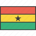 african, country, flag, ghana