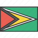 country, flag, guyana, guyanese