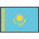 asian, country, flag, kazakh, kazakhstan