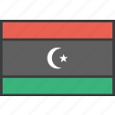 african, country, flag, libya, libyan