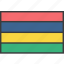 african, country, flag, mauritius 