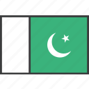 asian, country, flag, pakistan, pakistani