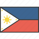 asian, country, filipino, flag, philippines