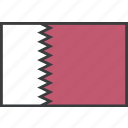 asian, country, flag, qatar, qatari