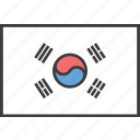 asian, country, flag, korea, korean, south