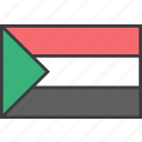 african, country, flag, sudan
