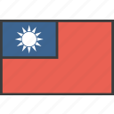 asian, country, flag, taiwan, taiwanese