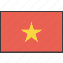asian, country, flag, vietnam, vietnamese