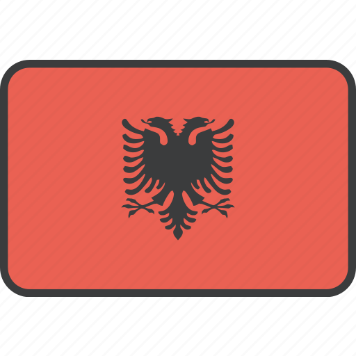 Albania, albanian, country, european, flag, national icon - Download on Iconfinder