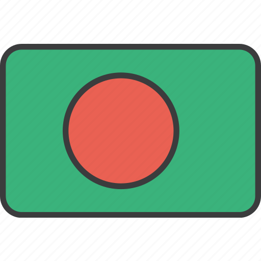 Asian, bangla, bangladesh, country, flag, national icon - Download on Iconfinder
