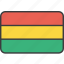 bolivia, bolivian, country, flag, national 
