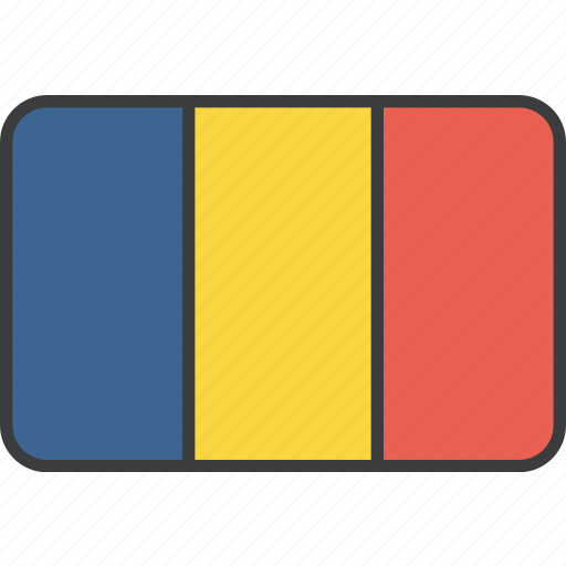 African, chad, country, flag, national icon - Download on Iconfinder