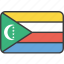 african, comoros, country, flag, national