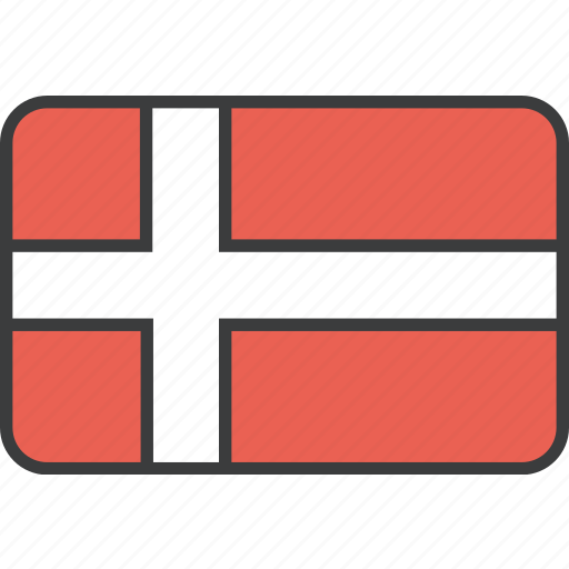 Country, danish, denmark, european, flag, national icon - Download on Iconfinder
