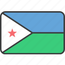 african, country, djibouti, flag, national
